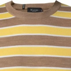 Angebote 🎁 Maerz Pullover 495201/150 Merinowolle, Haselnuss-maisgelb gestreift , Haselnuss-maisgelb 🎉 -Pullover & Strickjacken Verkäufe 383050 norm2