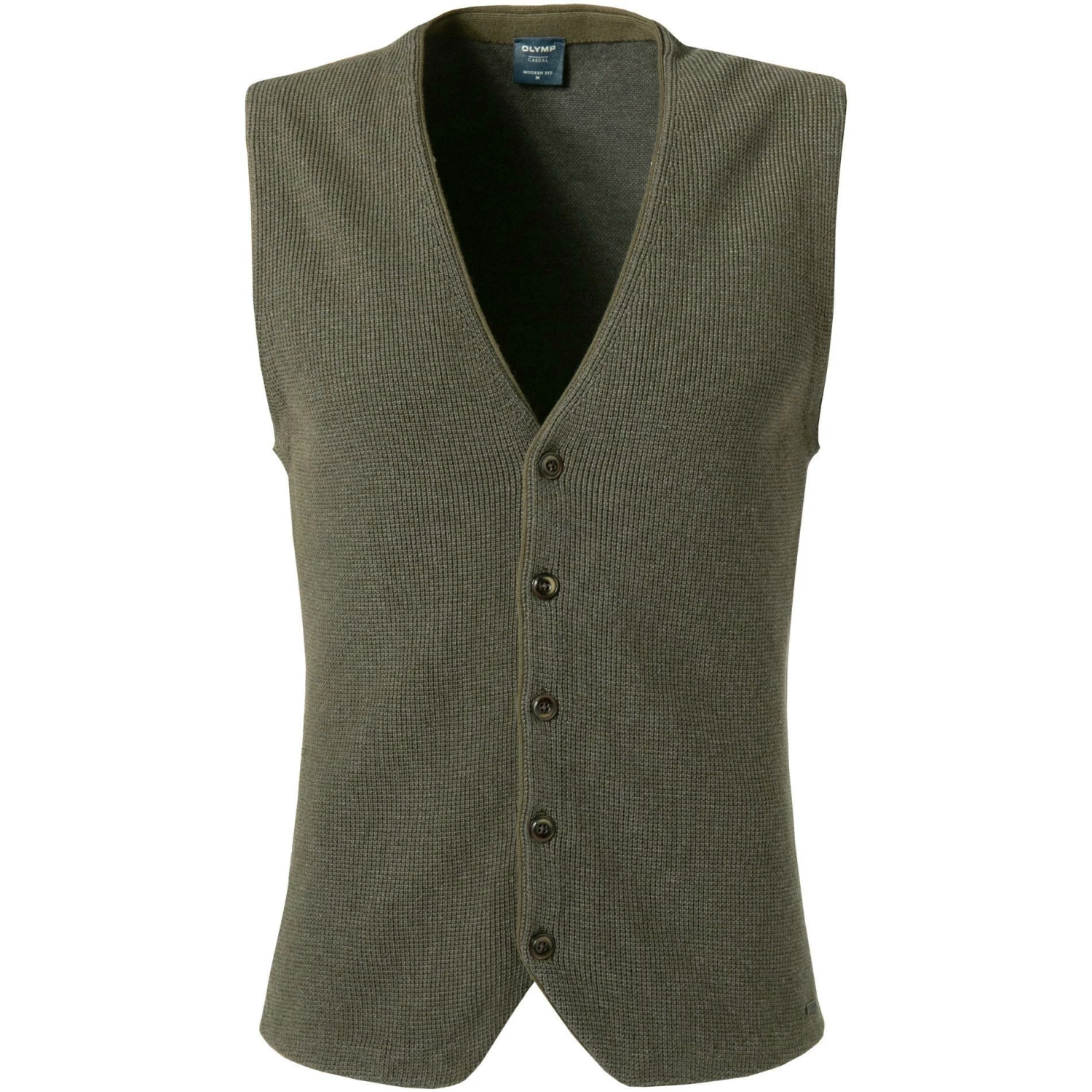 Großhandel 🛒 OLYMP Casual Modern Fit Strickweste 5306/18/47 Baumwolle-Seide, Olivgrün meliert, Oliv 🔥 3 Großhandel 🛒 OLYMP Casual Modern Fit Strickweste 5306/18/47 Baumwolle-Seide, Olivgrün meliert, Oliv 🔥
