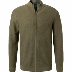 Angebote 😉 OLYMP Casual Modern Fit Strickjacke 5302/16/47 Baumwolle, Olivegrün, Oliv ⭐