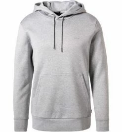 Neu ✔️ BOSS Hoodie Seeger 50462619/041 Baumwolle, Hellgrau meliert, Silber 🎉 -Pullover & Strickjacken Verkäufe 383337 norm