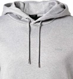 Neu ✔️ BOSS Hoodie Seeger 50462619/041 Baumwolle, Hellgrau meliert, Silber 🎉 -Pullover & Strickjacken Verkäufe 383337 norm2