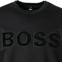 Schlussverkauf ⌛ BOSS Sweatshirt Stadler 50462618/001 Baumwolle, Schwarz 🤩 -Pullover & Strickjacken Verkäufe 383347 norm2