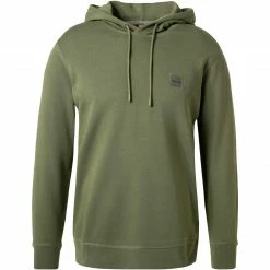 Am billigsten 👏 BOSS Hoodie Wetalk 50462776/360 Baumwolle, Oliv, Grün ⭐