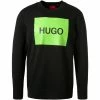 Billig 🥰 HUGO Sweatshirt Duragol 50463314/005 Baumwolle, Schwarz, Schwarz-grün ❤️ -Pullover & Strickjacken Verkäufe 383409 master