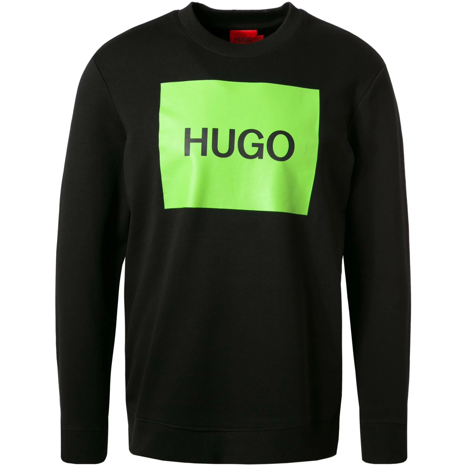 Billig 🥰 HUGO Sweatshirt Duragol 50463314/005 Baumwolle, Schwarz, Schwarz-grün ❤️ 3 Billig 🥰 HUGO Sweatshirt Duragol 50463314/005 Baumwolle, Schwarz, Schwarz-grün ❤️