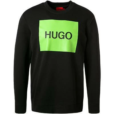 Billig 🥰 HUGO Sweatshirt Duragol 50463314/005 Baumwolle, Schwarz, Schwarz-grün ❤️ 4 Billig 🥰 HUGO Sweatshirt Duragol 50463314/005 Baumwolle, Schwarz, Schwarz-grün ❤️ – Bild 2