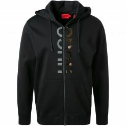 Beste Bewertungen von 🎉 HUGO Sweatjacke Dellar 50461612/001 Baumwolle, Schwarz 😀