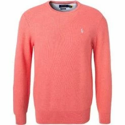 Brandneu 🧨 Polo Ralph Lauren Pullover 710680593/047 Pima Baumwolle, Koralle, Hellrot 🔔 -Pullover & Strickjacken Verkäufe 383441 norm