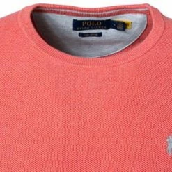 Brandneu 🧨 Polo Ralph Lauren Pullover 710680593/047 Pima Baumwolle, Koralle, Hellrot 🔔 -Pullover & Strickjacken Verkäufe 383441 norm2