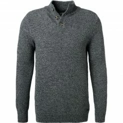 Neu ⭐ MUSTANG Pullover 1011887/4140 Troyer, Baumwolle, Grau meliert, Grau 💯