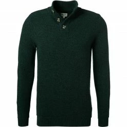 Budget 🛒 MUSTANG Pullover 1011887/6432 Troyer, Baumwolle, Tannengrün meliert, Tannengrün 😉