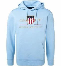 Bestes Angebot ✨ Gant Hoodie 2047056/468 Baumwolle, Capriblau 🤩 -Pullover & Strickjacken Verkäufe 383469 norm
