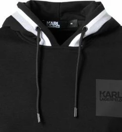 Neu ✨ KARL LAGERFELD Hoodie 705080/0/521900/990 Baumwolle, Schwarz 🧨 -Pullover & Strickjacken Verkäufe 383594 norm2