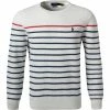 Coupon ✨ Polo Ralph Lauren Pullover 710857758/001 Pima Baumwolle, Weiß gestreift, Weiß 🛒