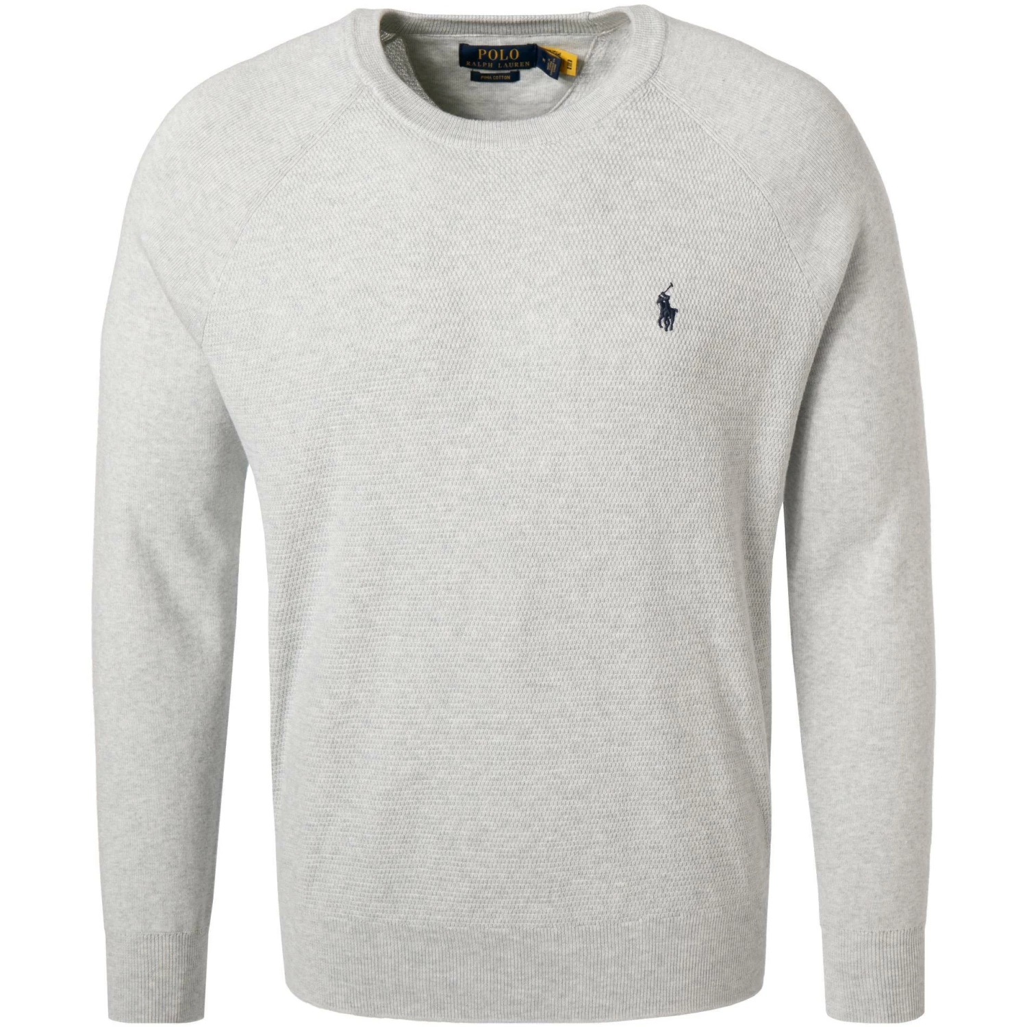 Aktion ✔️ Polo Ralph Lauren Pullover 710857753/002 Pima Baumwolle, Grau meliert, Grau 🧨 3 Aktion ✔️ Polo Ralph Lauren Pullover 710857753/002 Pima Baumwolle, Grau meliert, Grau 🧨