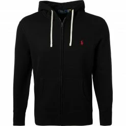 Bester Verkauf 👏 Polo Ralph Lauren Sweatjacke 710813297/001 Baumwolle, Schwarz 🤩
