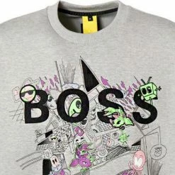 Blitzangebot 🔥 BOSS Sweatshirt Salbo Lotus 50464627/053 Baumwolle, Hellgrau meliert, Hellgrau ✔️ -Pullover & Strickjacken Verkäufe 383670 norm2