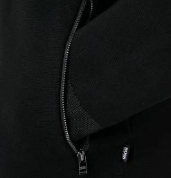 Brandneu ⌛ BOSS Cardigan Urient 50463045/001 Strickjacke, Baumwolle, Schwarz 😍 -Pullover & Strickjacken Verkäufe 383672 norm3