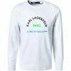 Brandneu ✔️ KARL LAGERFELD Sweatshirt 705428/0/521900/10 Baumwolle, Weiß 👍 -Pullover & Strickjacken Verkäufe 383686 master