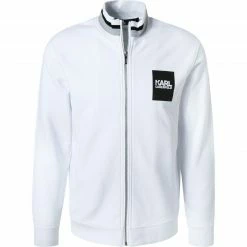 Blitzangebot ⌛ KARL LAGERFELD Sweatjacke 705081/0/521900/10 Baumwolle, Weiß 🎉