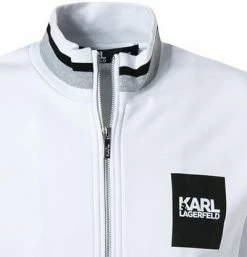 Blitzangebot ⌛ KARL LAGERFELD Sweatjacke 705081/0/521900/10 Baumwolle, Weiß 🎉 -Pullover & Strickjacken Verkäufe 383693 norm2