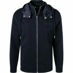 Besorgen 💯 KARL LAGERFELD Sweatjacke 705087/0/521900/690 Baumwolle, Nachtblau 💯