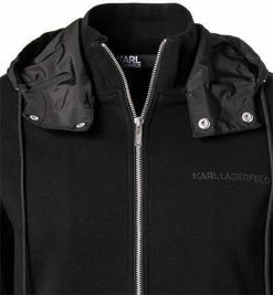 Bestpreis 👍 KARL LAGERFELD Sweatjacke 705087/0/521900/990 Baumwolle, Schwarz ✔️ -Pullover & Strickjacken Verkäufe 383698 norm2