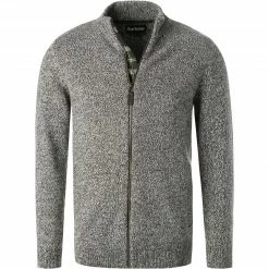 Billig 😀 Barbour Cardigan Five Zip grey MKN1366GY72 Strickjacke, Wolle, Grau meliert 🌟