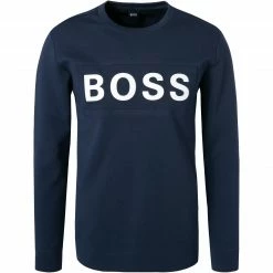 Budget ⭐ BOSS Sweatshirt Salbo 50461623/410 Baumwolle, Navy 🛒