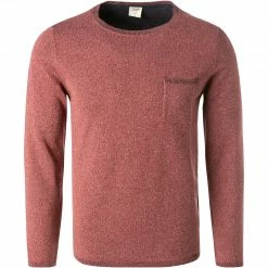 Auslauf ✔️ OLYMP Casual Level Five B. Fit Pullover 5356/15/32 Body Fit, Schurwolle-Leinen, Rosenholz meliert, Rosenholz 🌟