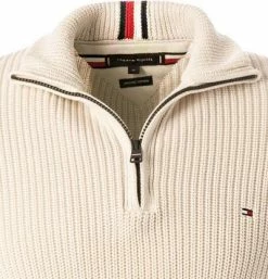 Top 10 🛒 Tommy Hilfiger Troyer MW0MW21304/AF3 Bio Baumwolle, Wollweiß 🛒 -Pullover & Strickjacken Verkäufe 383933 norm2