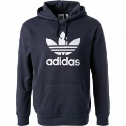 Rabatt 💯 adidas ORIGINALS Trefoil Hoodie navy-white HE9497 Baumwolle 🛒