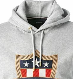 Coupon ❤️ Gant Hoodie 2007027/93 Baumwolle, Grau meliert, Grau 🌟 -Pullover & Strickjacken Verkäufe 384020 norm2