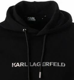 Blitzangebot ⭐ KARL LAGERFELD Hoody 705410/0/521900/910 Hoodie, Baumwolle, Schwarz, Schwarz-silber ✨ -Pullover & Strickjacken Verkäufe 384126 norm2