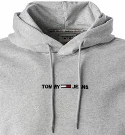 Am billigsten 🛒 TOMMY 👖 JEANS Hoodie DM0DM11632/PJ4 Baumwolle, Hellgrau meliert, Hellgrau ⭐ -Pullover & Strickjacken Verkäufe 384137 norm2