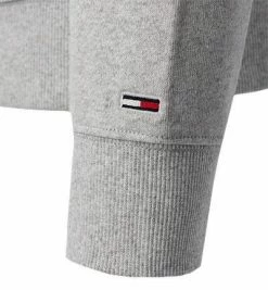 Am billigsten 🛒 TOMMY 👖 JEANS Hoodie DM0DM11632/PJ4 Baumwolle, Hellgrau meliert, Hellgrau ⭐ -Pullover & Strickjacken Verkäufe 384137 norm3