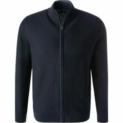 Auslauf 🧨 OLYMP Casual Modern Fit Strickjacke 5302/16/18 Baumwolle, Marine 🔥