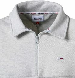 Top 10 ✨ TOMMY 👖 JEANS Sweatshirt DM0DM12383/PJ4 Bio Baumwolle, Hellgrau meliert, Hellgrau 🎁 -Pullover & Strickjacken Verkäufe 384366 norm2