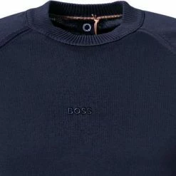 Am billigsten ❤️ BOSS Pullover Konser 50465623/404 Baumwolle, Nachtblau ✔️ -Pullover & Strickjacken Verkäufe 384376 norm2