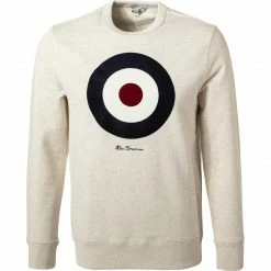 Rabatt 🎉 Ben Sherman Sweatshirt 0064842/021 Regular Fit, Baumwolle, Ecru meliert, Ecru 🌟