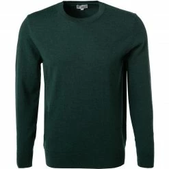Brandneu ✨ Ben Sherman Pullover 0066549/067 Regular Fit, Merinowolle, Dunkelgrün meliert, Dunkelgrün 🛒