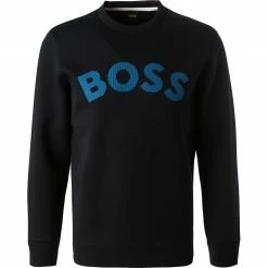 Schlussverkauf 💯 BOSS Sweatshirt Salbo Iconic 50469363/402 Baumwolle, Dunkelblau 💯