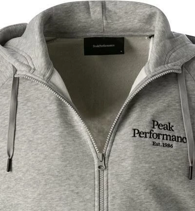 Brandneu 😉 Peak Performance Sweatjacke G77265/090 Baumwolle, Grau meliert 💯 5 Brandneu 😉 Peak Performance Sweatjacke G77265/090 Baumwolle, Grau meliert 💯 – Bild 3