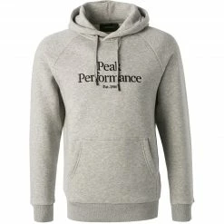 Budget 😉 Peak Performance Hoodie G77278/090 Baumwolle, Grau, Grau meliert 🛒