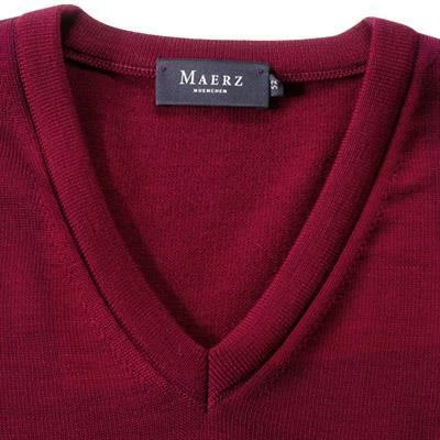 Billig ⭐ Maerz V-Pullover 490400/495 Merinowolle, Bordeaux, Dunkelrot 🛒 6 Billig ⭐ Maerz V-Pullover 490400/495 Merinowolle, Bordeaux, Dunkelrot 🛒 – Bild 4
