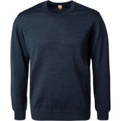 Großhandel 💯 Maerz Rundhals-Pullover 490500/399 Merinowolle, Navy 👏
