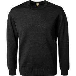 Coupon ❤️ Maerz Rundhals-Pullover 490500/595 Merinowolle, Schwarz 👏